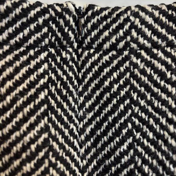 Piazza Sempione Black White Wool Blend Skirt Suit Set IT 50 / US 14 - Picture 5 of 16